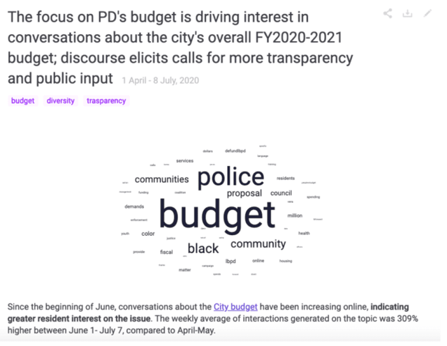 PDs budget focus