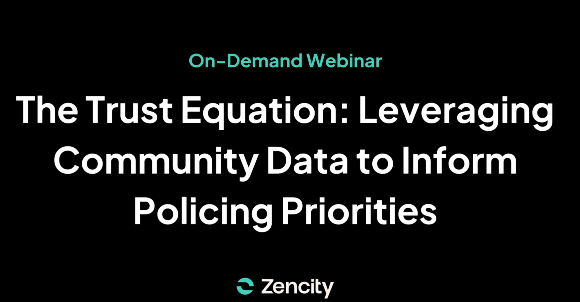 The Trust Equation: Leveraging Community Data to Inform Policing Priorities